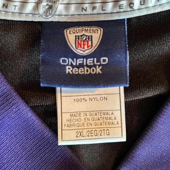 Reebok Baltimore Ravens Michael Oher #74 jersey in black, purple, white, & gold - Picture 12 of 16